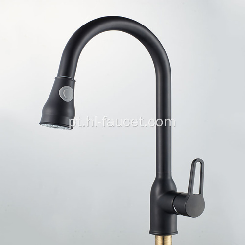 Brass pull para fora torneira de cozinha